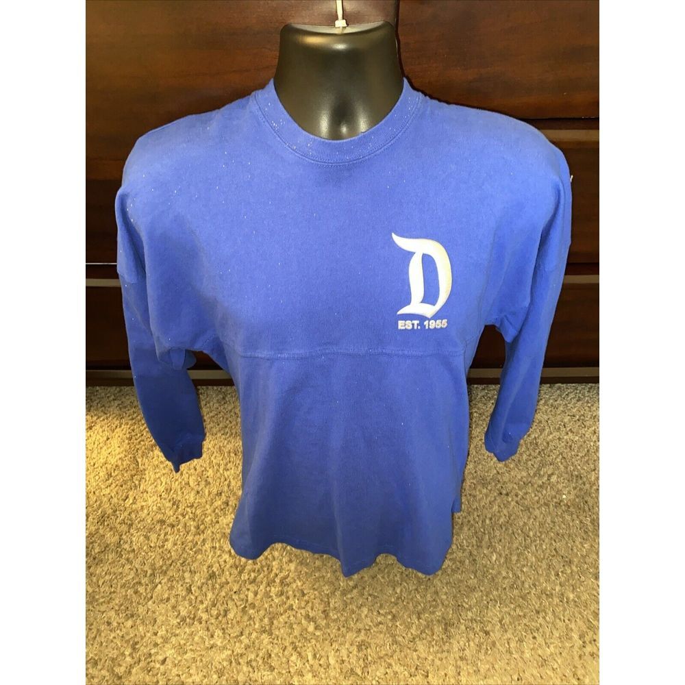 Disneyland Disney Sorcerer Glitter Blue Spirit Jersey Size XS